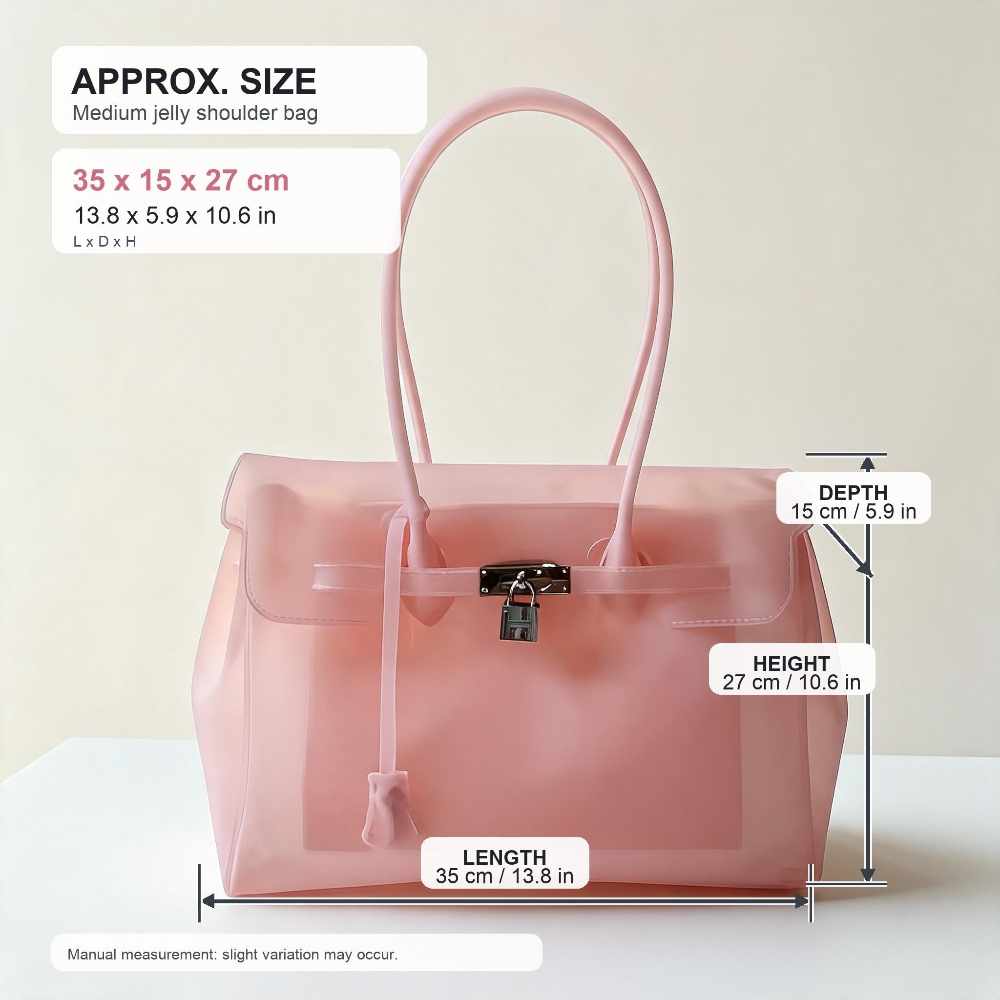 Ellivu™ Transparent Jelly Shoulder Bag